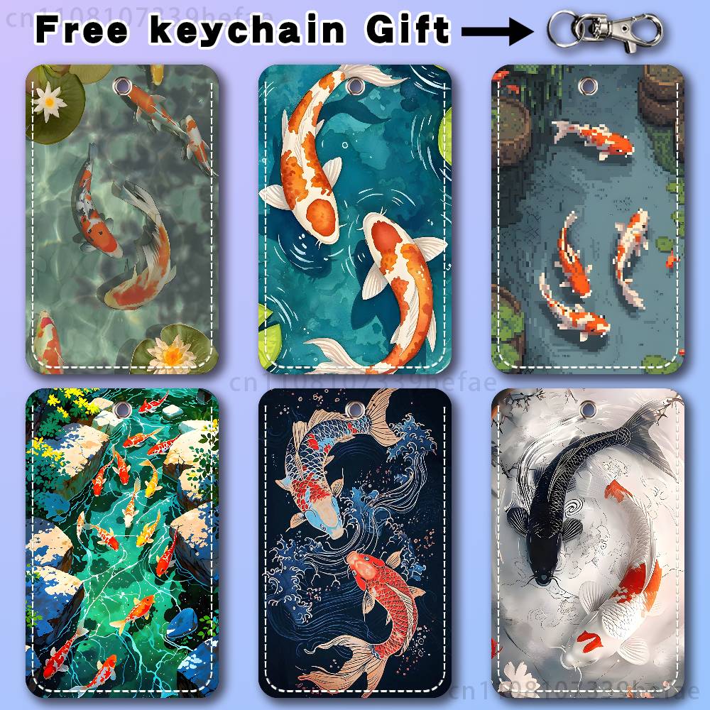 Leatherwork Art - Koi Sazan Resim Sanatı Tutucu Banka