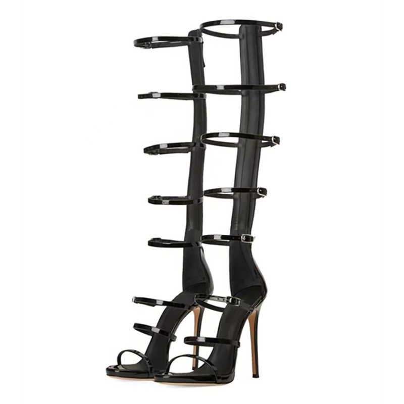 Leather Work Heels - Yazlık Kadın Serin Botları Yeni 2026