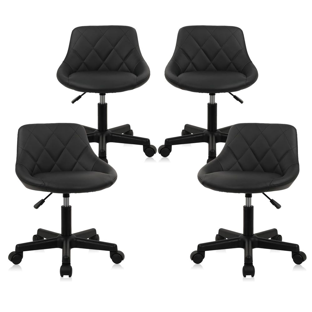 Alçak Sırtlı Döner Tabure PU D - Leatherwork Desk incelemesi ve fiyatı