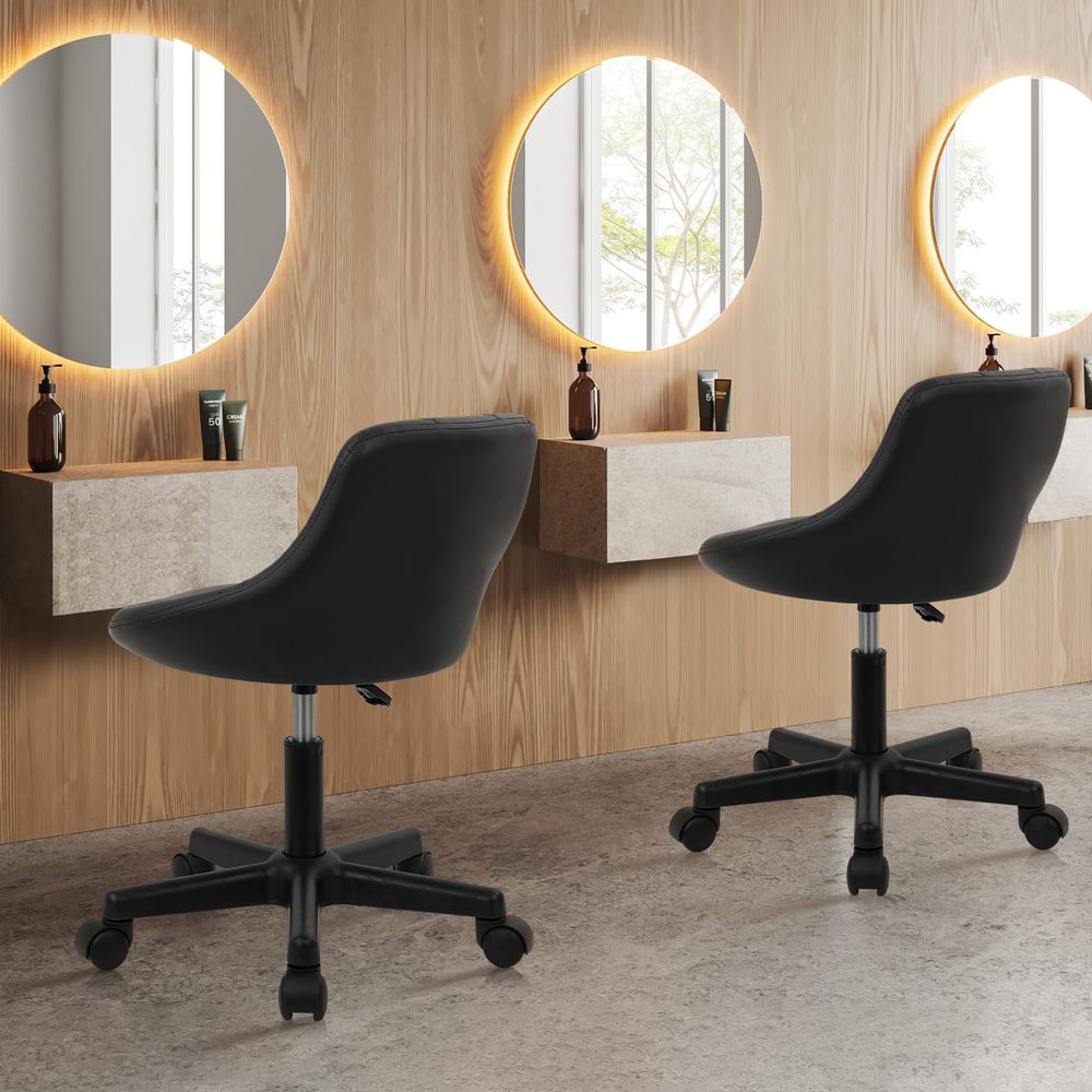 Alçak Sırtlı Döner Tabure PU D - Leatherwork Desk incelemesi ve fiyatı