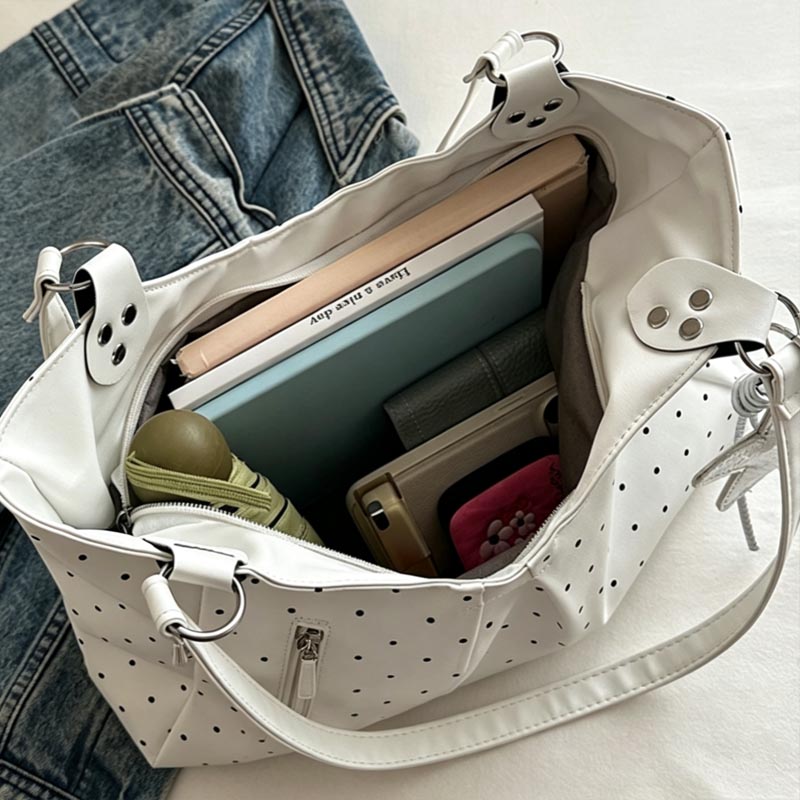 Kore Polka Dot Omuz Çantası Re - Leather Work Duffle Bag incelemesi ve fiyatı