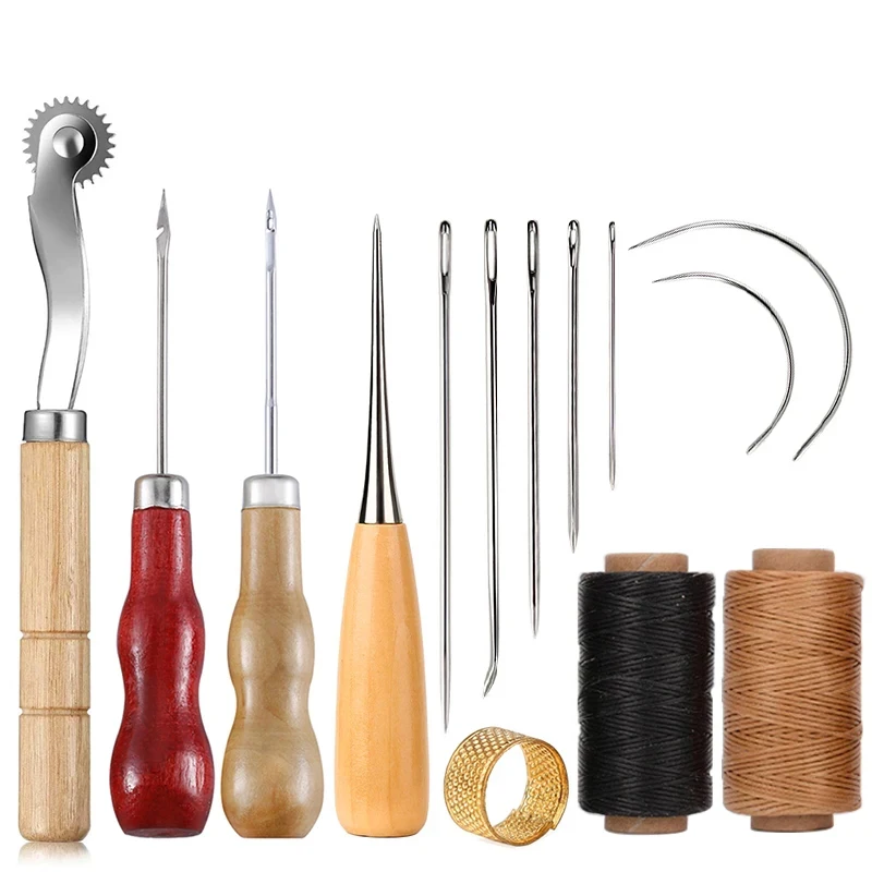 14 adet deri el sanatları diki - Leatherwork Kit incelemesi ve fiyatı