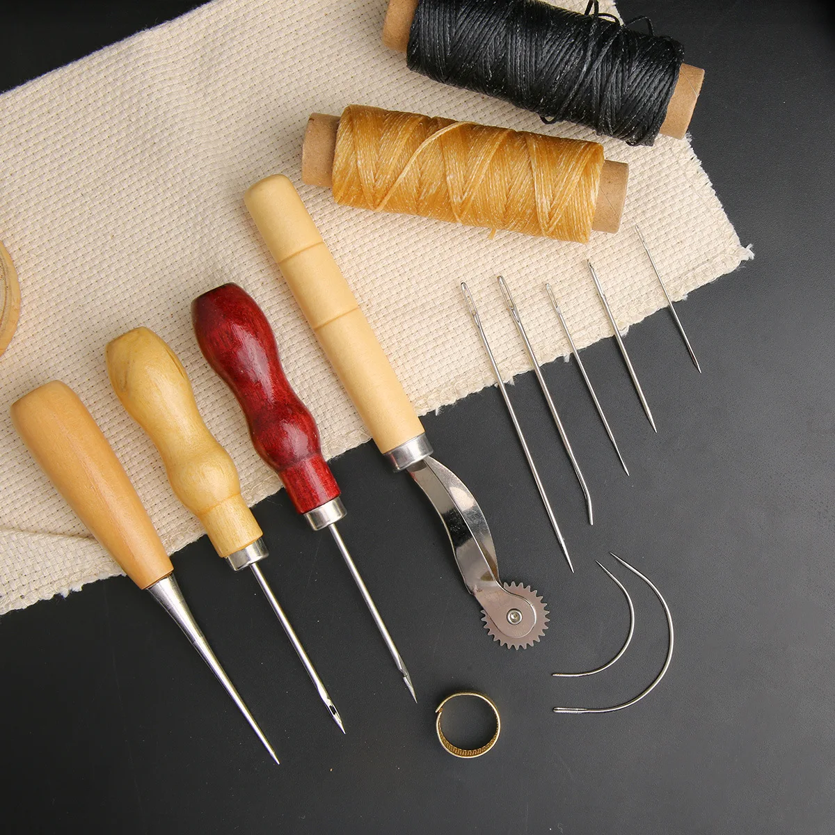 14 adet deri el sanatları diki - Leatherwork Kit incelemesi ve fiyatı