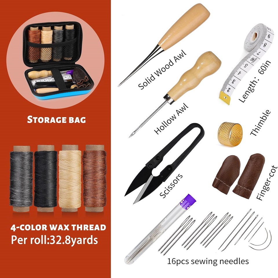 BUDDUR Deri Dikiş alet takımı  - Leatherwork Kit incelemesi ve fiyatı