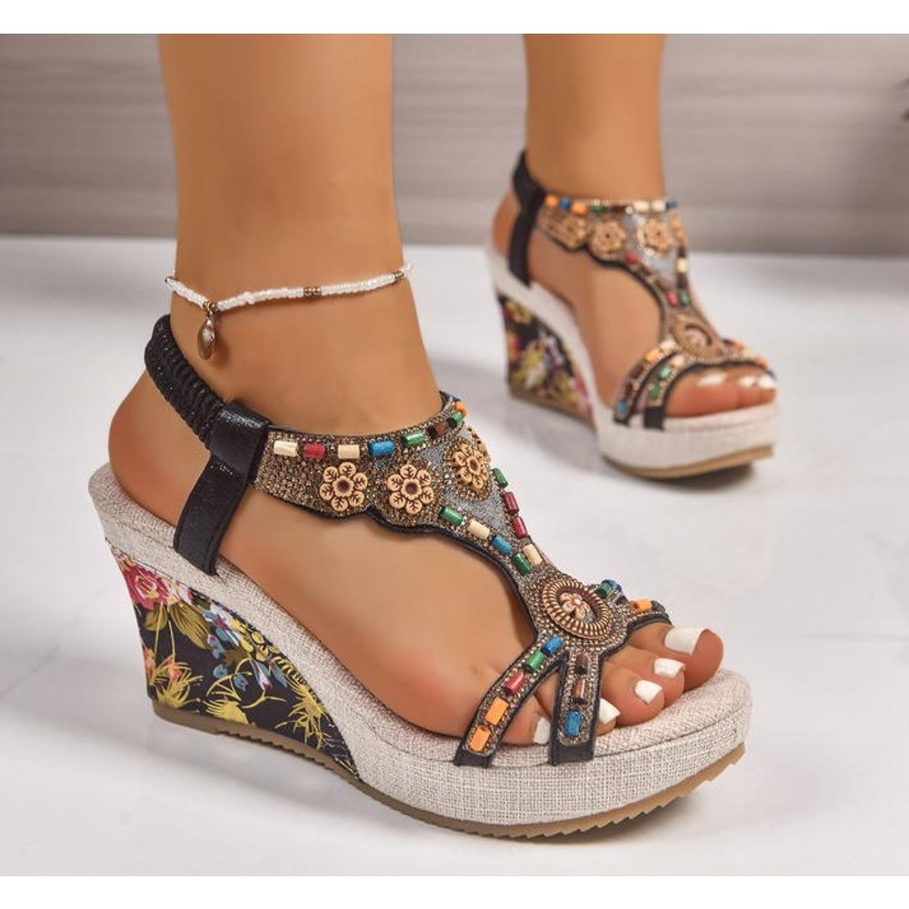 Kadın Deri Yaz Modası Dolgu To - Leather Work Heels incelemesi ve fiyatı