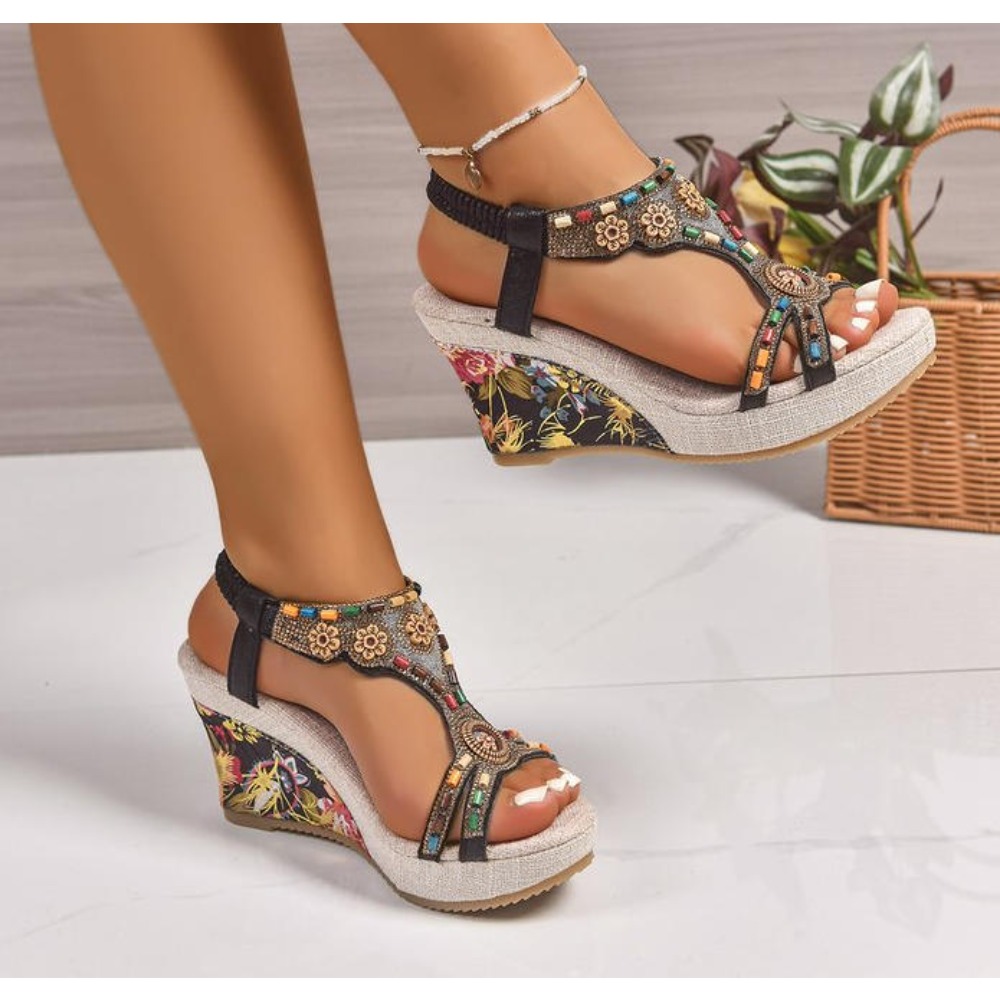 Kadın Deri Yaz Modası Dolgu To - Leather Work Heels incelemesi ve fiyatı