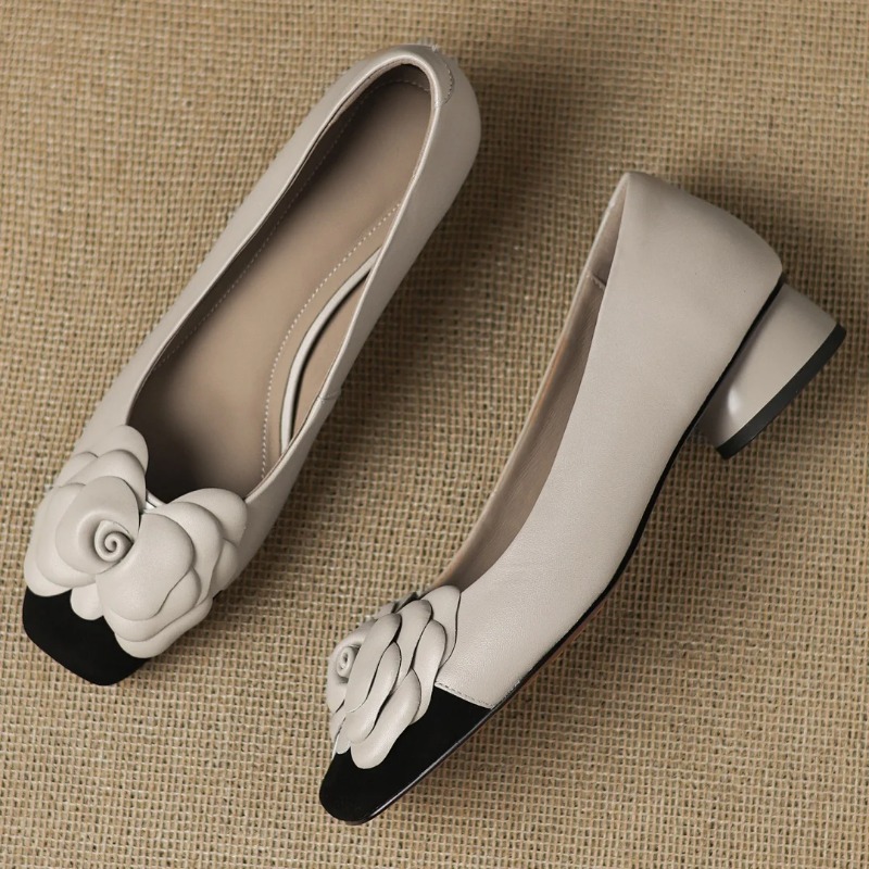 Büyük beden 34-41 kadın koyun  - Leather Work Heels incelemesi ve fiyatı