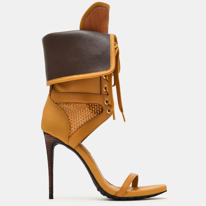 Kadınlar İçin Açık Burunlu Sti - Leather Work Heels incelemesi ve fiyatı