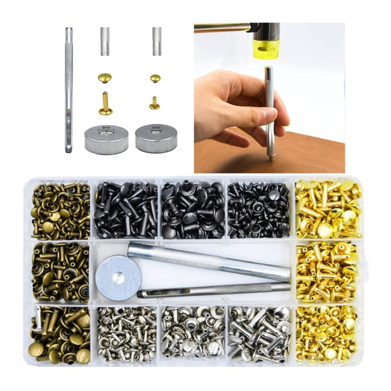 180 takım deri perçinler 6mm/8 - Rivet Setter Tool incelemesi ve fiyatı