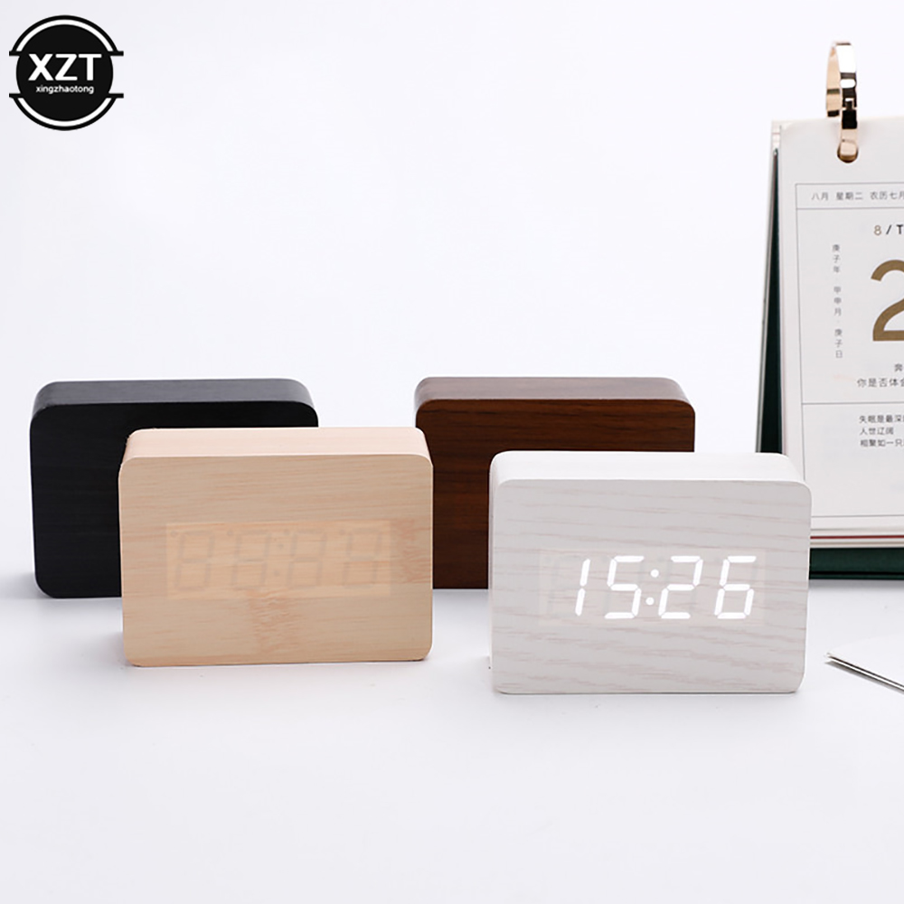Moda Çalar Saat LED Ahşap Saat - Leatherwork Desk incelemesi ve fiyatı
