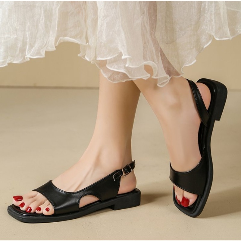 2026 yaz retro kadın sandaletl - Leather Work Heels incelemesi ve fiyatı