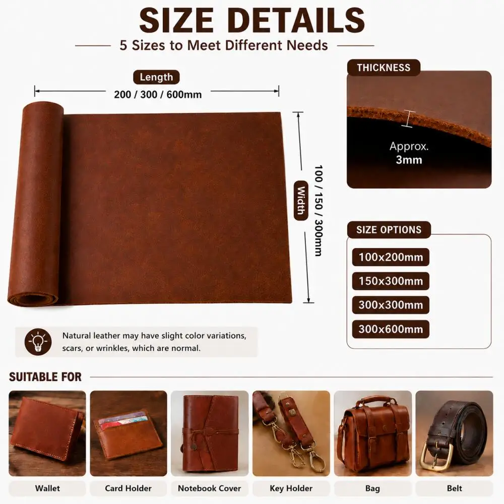 1 adet Bitkisel Tabaklanmış Sı - Veg Tan Leather Hide incelemesi ve fiyatı