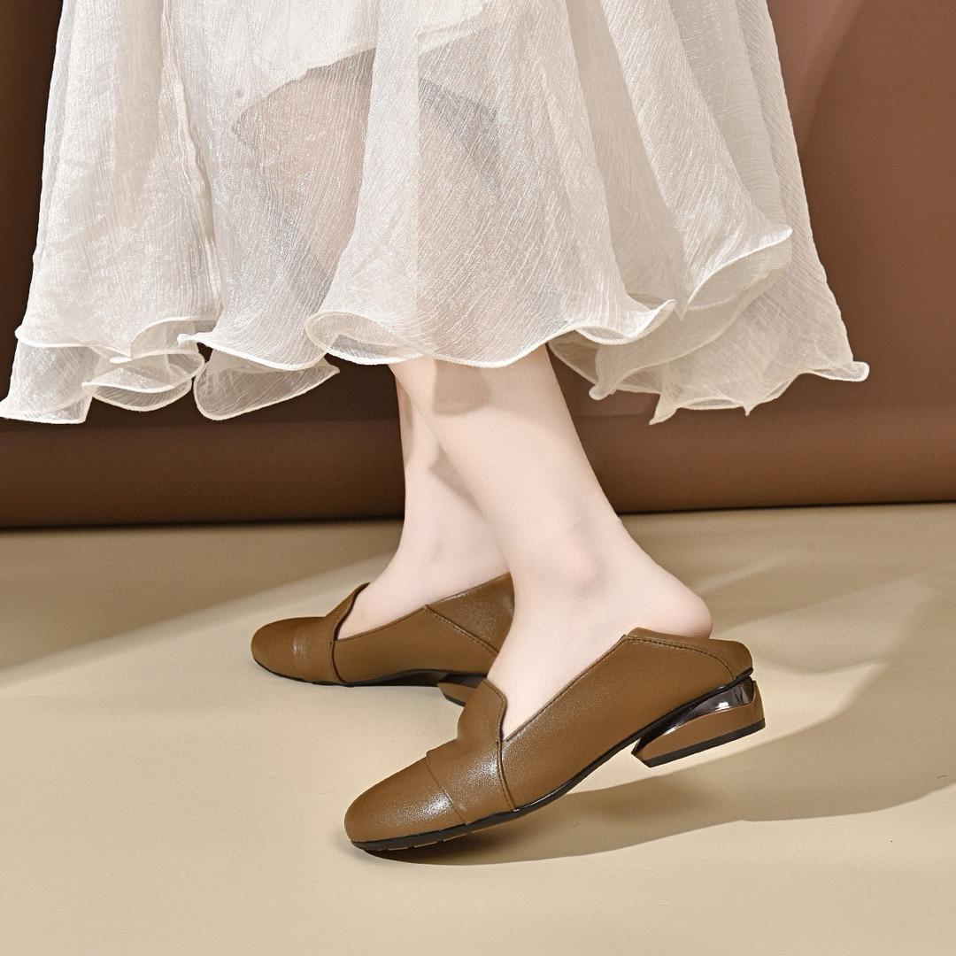 Kadın ayakkabıları 2026 sonbah - Leather Work Heels incelemesi ve fiyatı